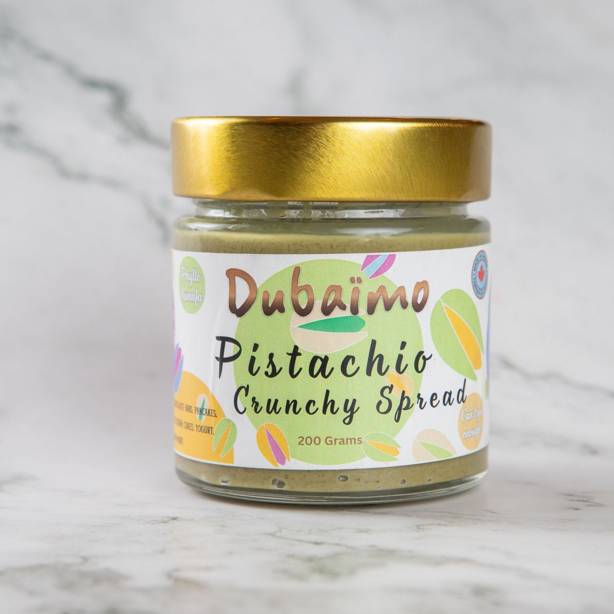 Pistachio Crunchy Filling 200 grams - Dubaïmo Chocolates Toronto Montreal Canada