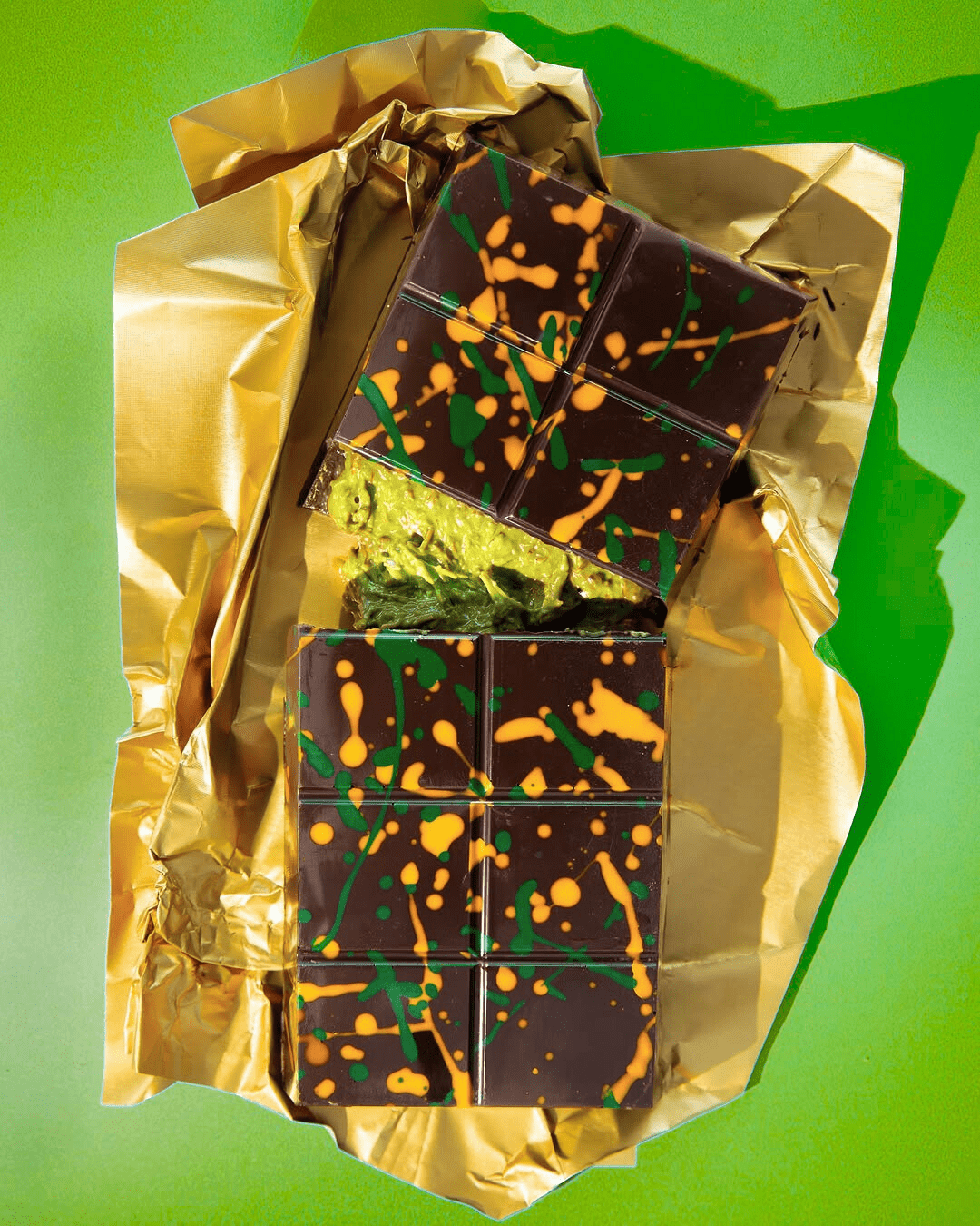 Dark Dubai Chocolate Bar Pistachio Delivery Big 200 Grams - Dubaimo Chocolates Toronto Montreal Ottawa Canada Wholesale